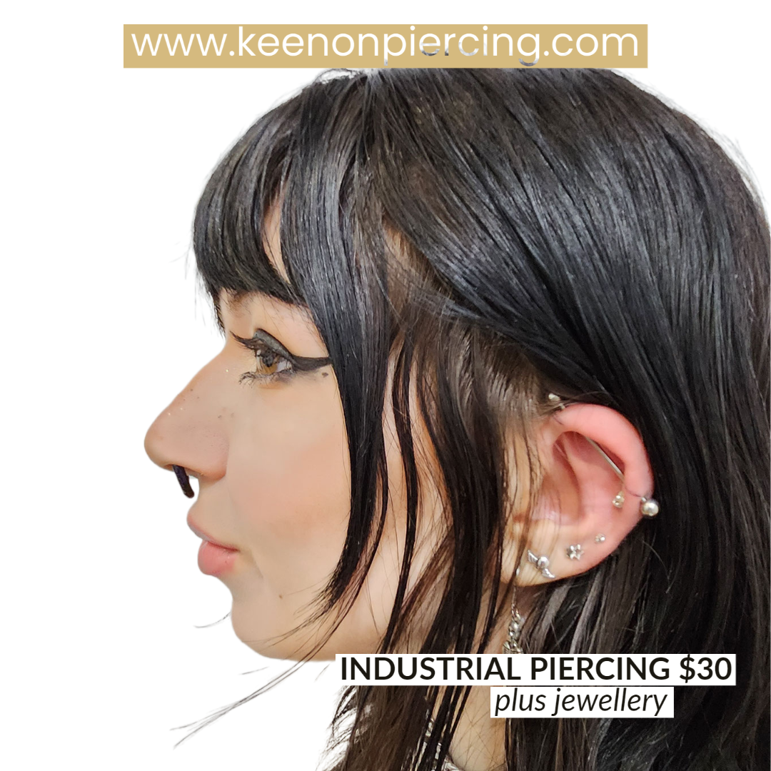 Industrial piercing Keen on Piercing