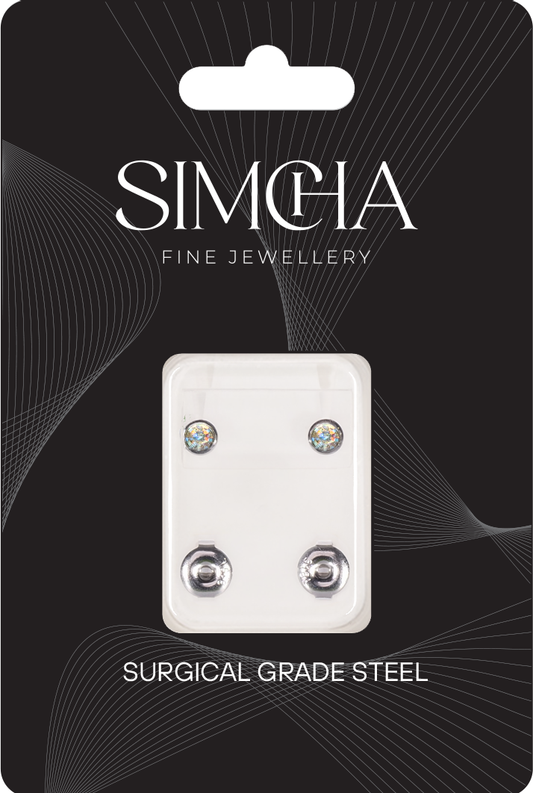 Titanium Aurora Borealis Earrings Earrings