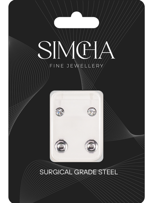 Titanium Cubic Zirconia Earrings Earrings