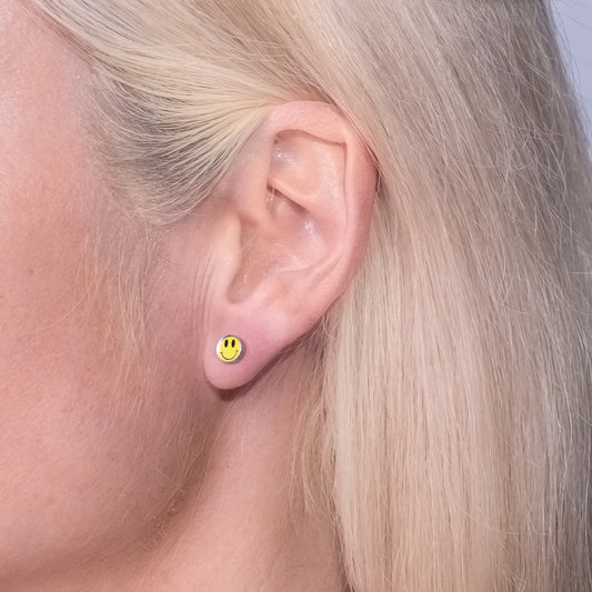 Smiley Stud Cartridge Earrings