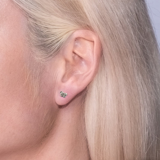 April - Crystal Butterfly Cartridge Earrings