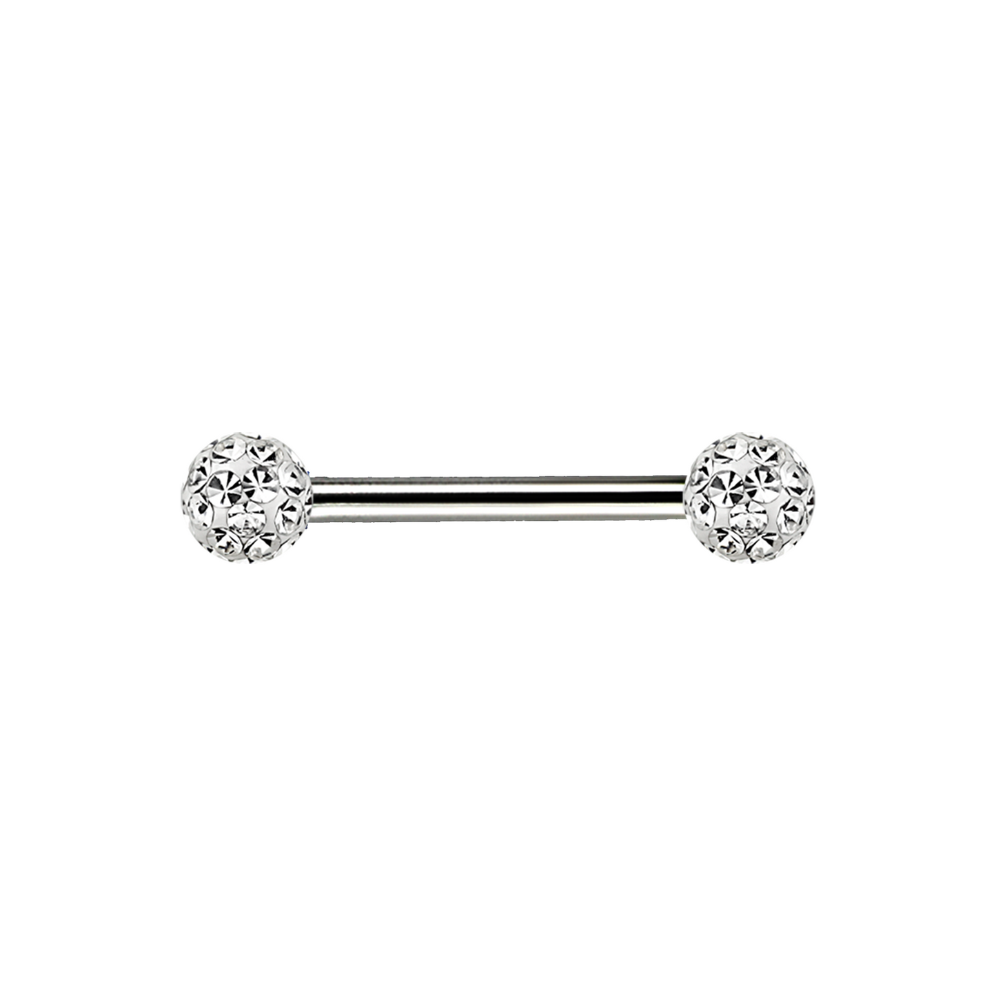 14g Titanium Ferido Jewel Bar Cubic Zirconia 12mm / Titanium / Cubic Zirconia Barbell