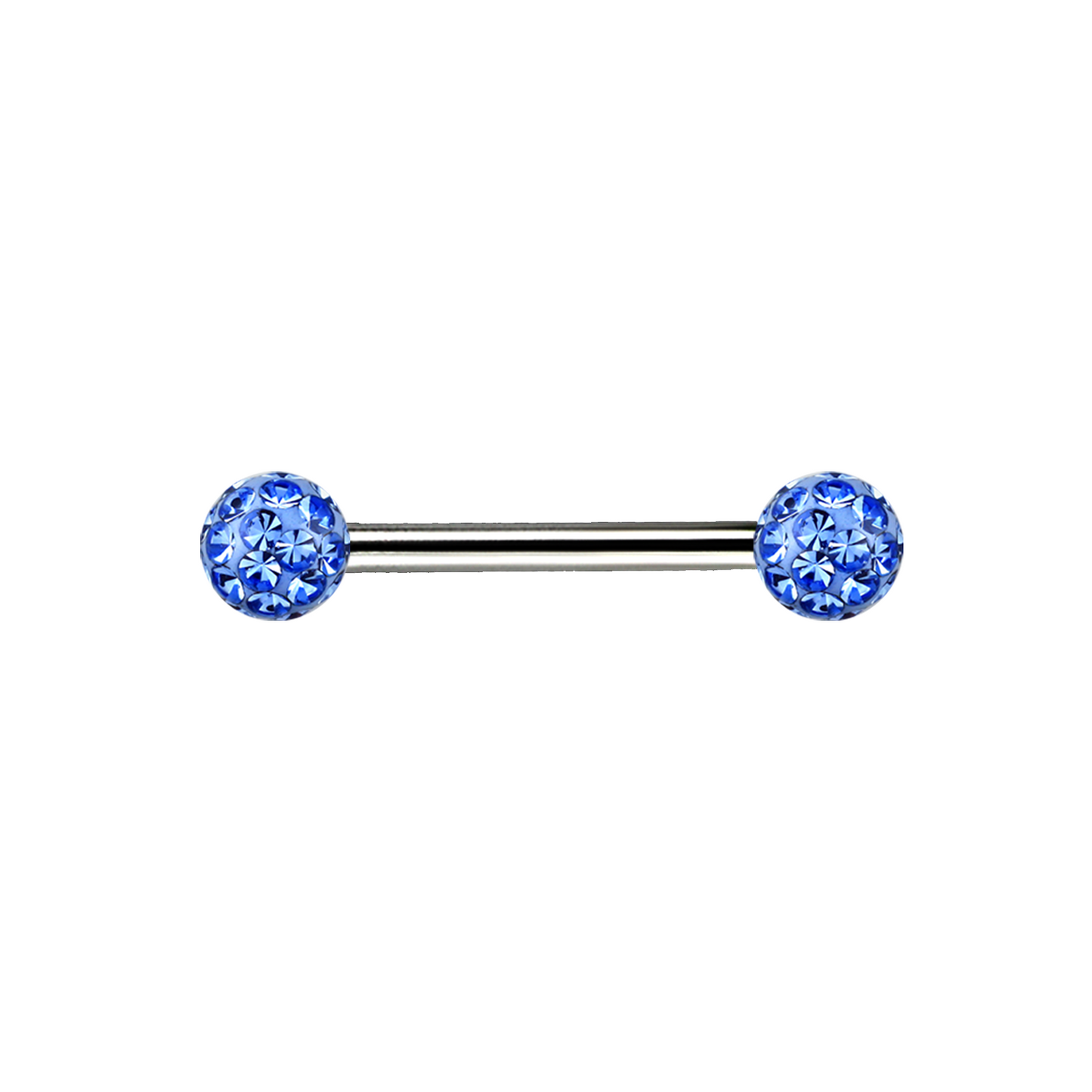 14g Titanium Ferido Jewel Bar Light Sapphire 12mm / Titanium / Light Sapphire Barbell