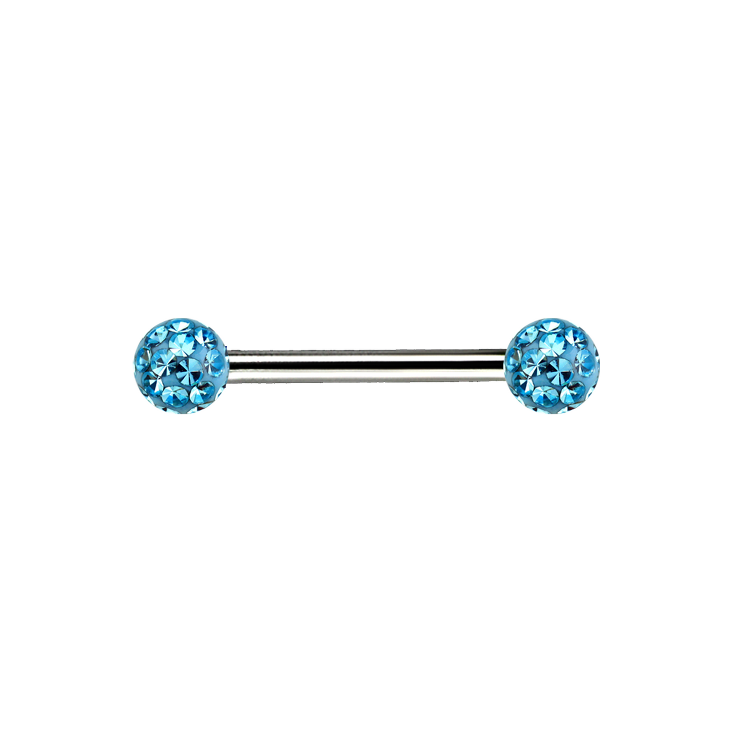 14g Titanium Ferido Jewel Bar Blue Zircon 12mm / Titanium / Blue Zircon Barbell