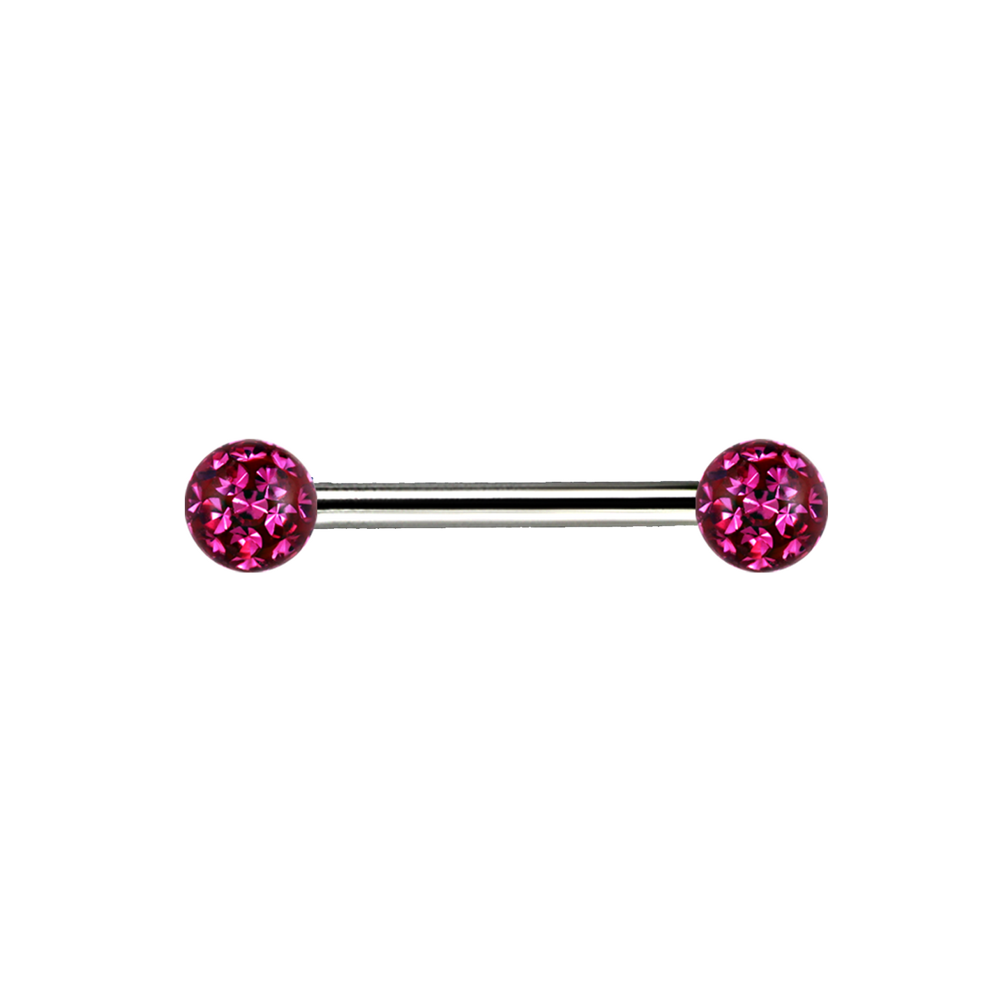 14g Titanium Ferido Jewel Bar Fuchsia 12mm / Titanium / Fuchsia Barbell