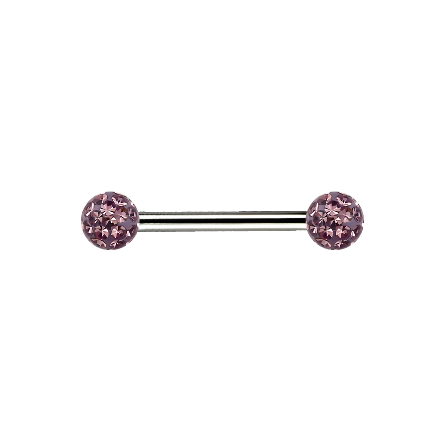 14g Titanium Ferido Jewel Bar Light Amethyst 12mm / Titanium / Light Amethyst Barbell