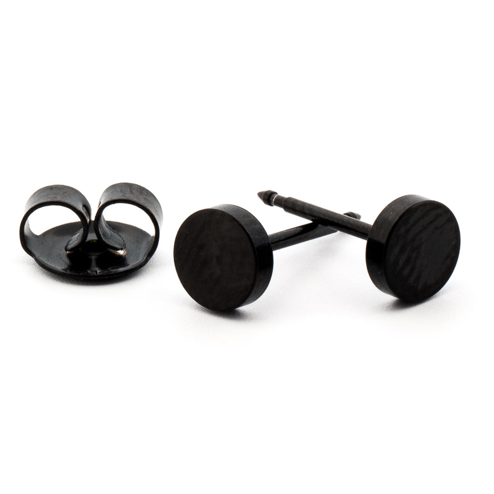 Black Stud Earrings Earrings