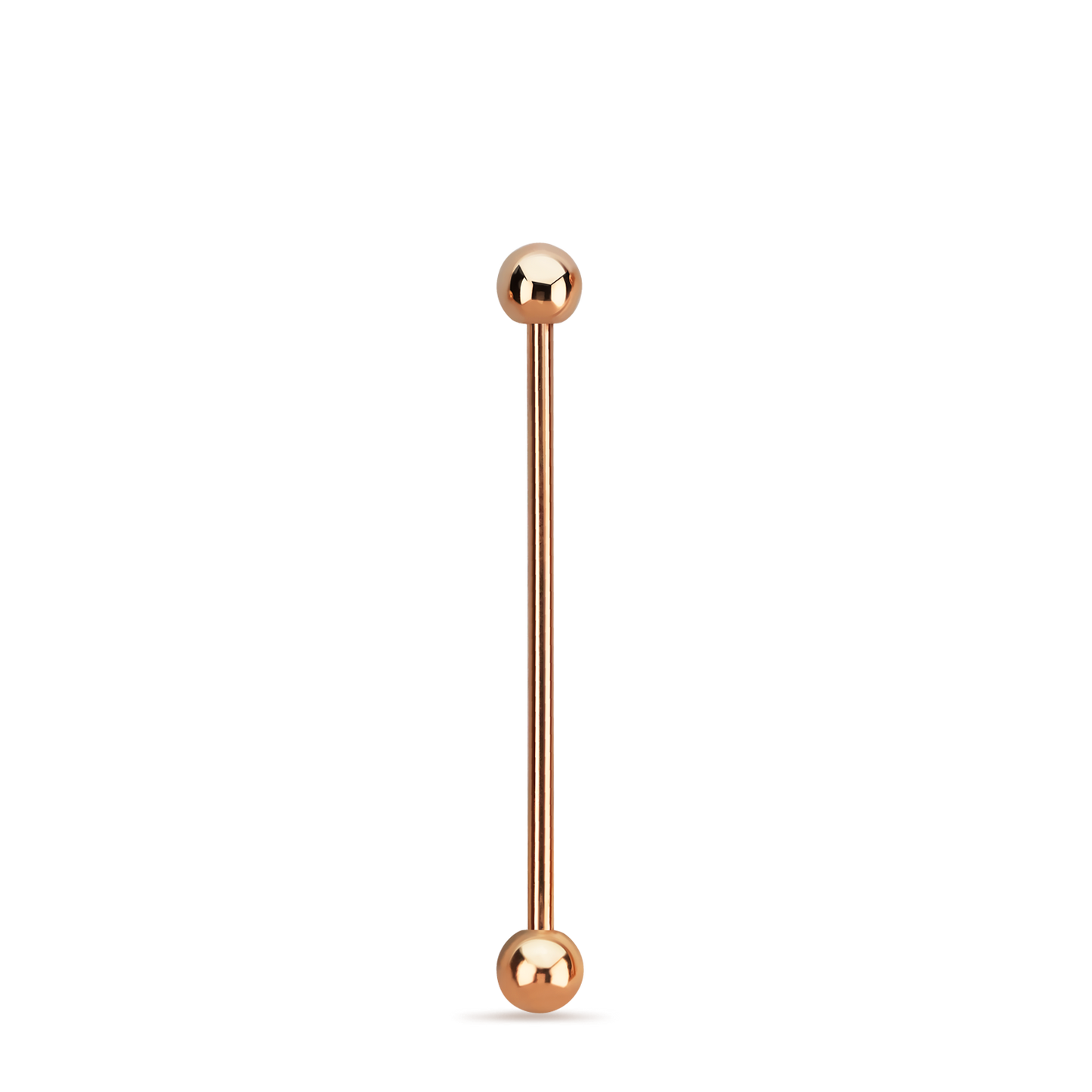 14g Rose gold Industrial Barbell