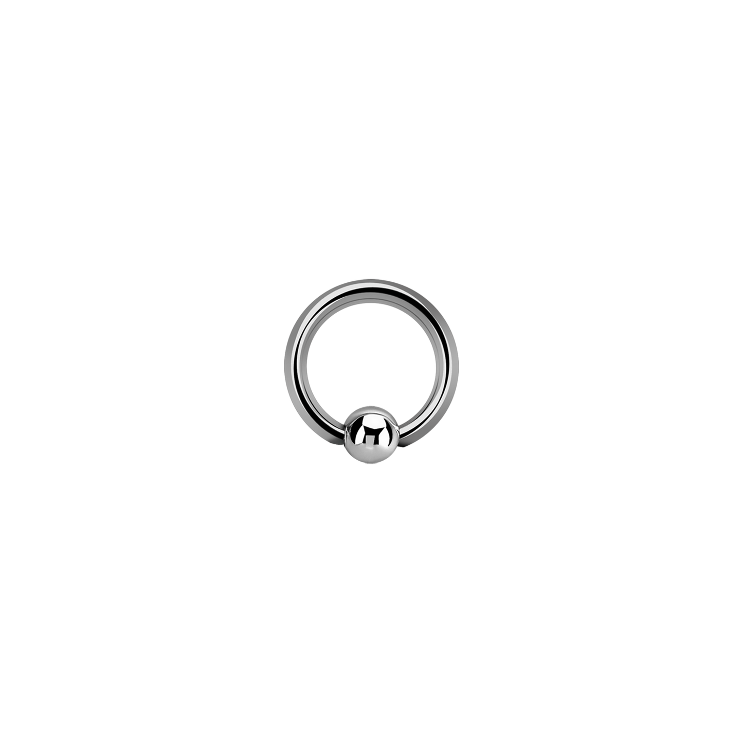 16g Surgical Steel BCR Silver