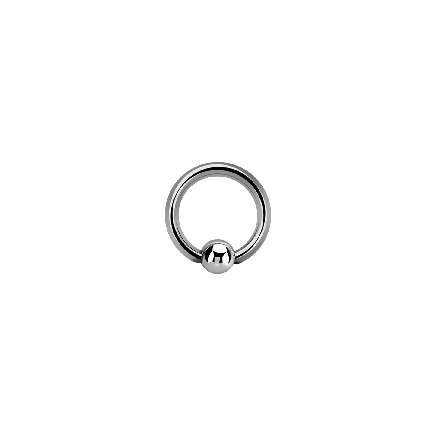 16g Surgical Steel BCR Silver