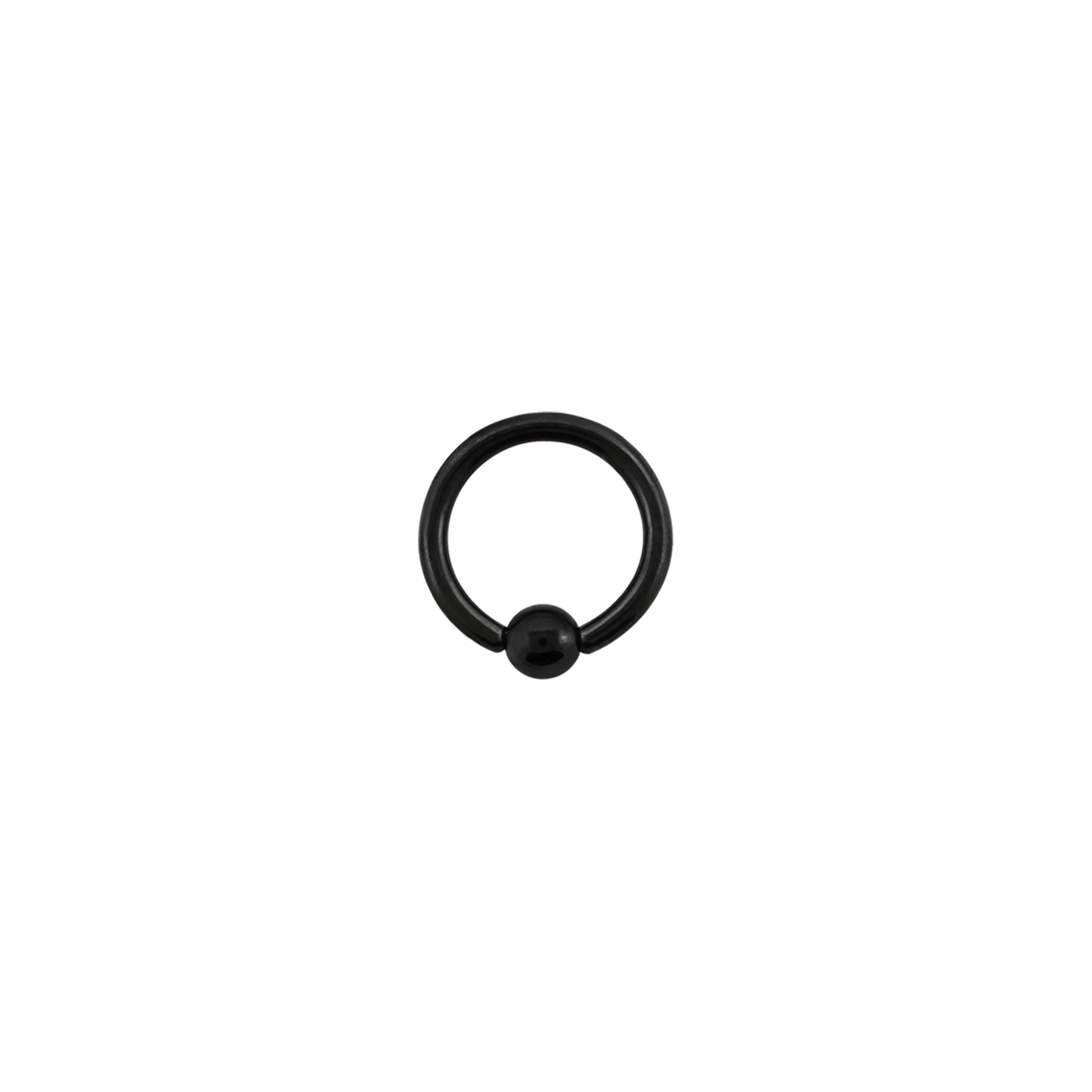 Black 16g Surgical Steel BCR (Ball Closure Ring)