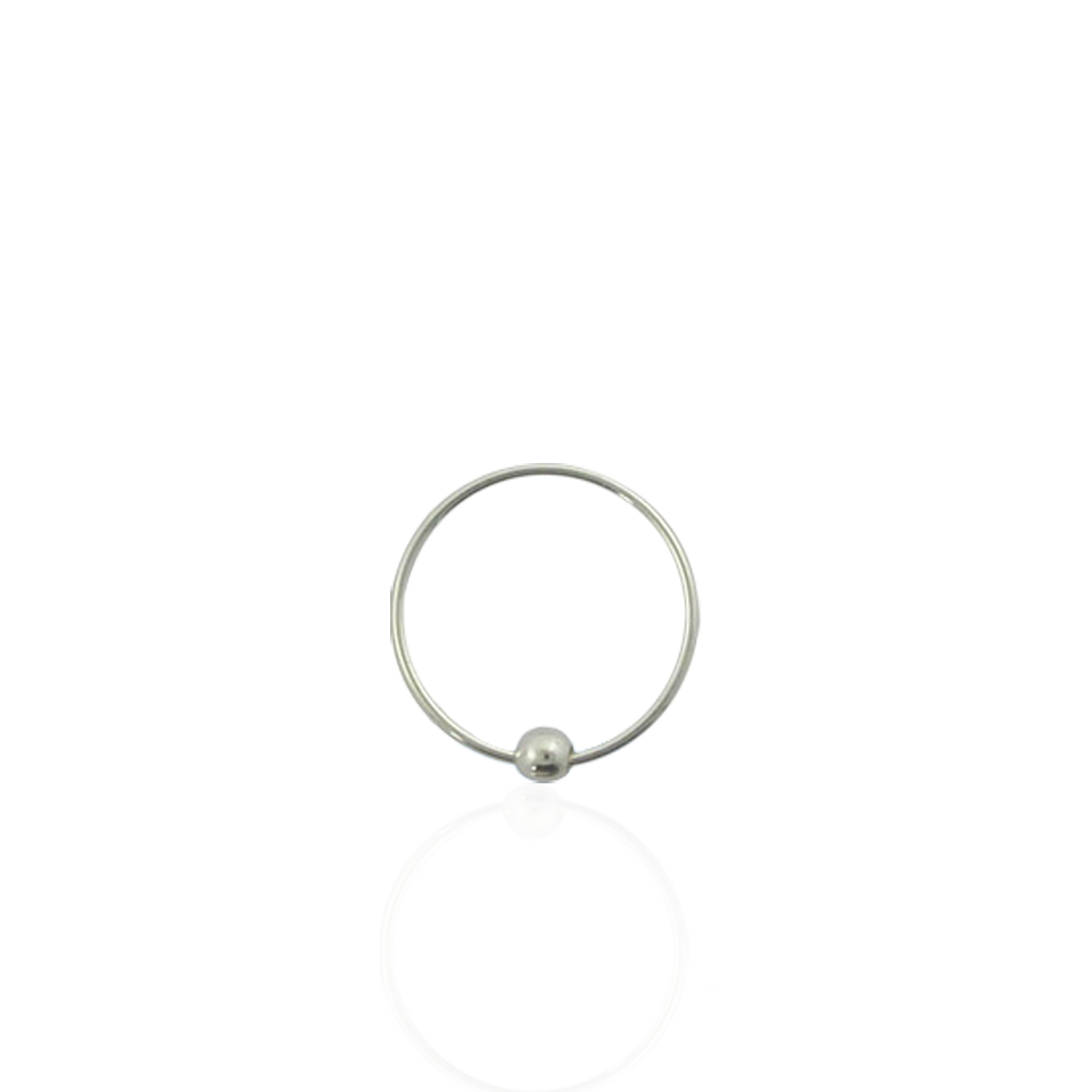 Silver Nose Ring 10mm / Sterling Silver / Silver Nose Ring