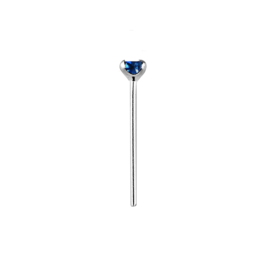 Sterling Silver Capri Blue Claw Nose Stud