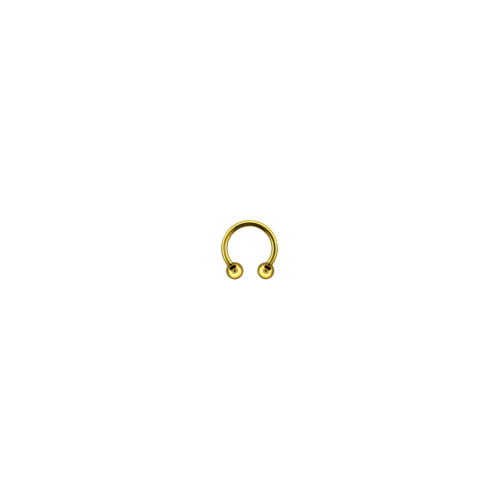Gold Circular (Horse Shoe) With Balls