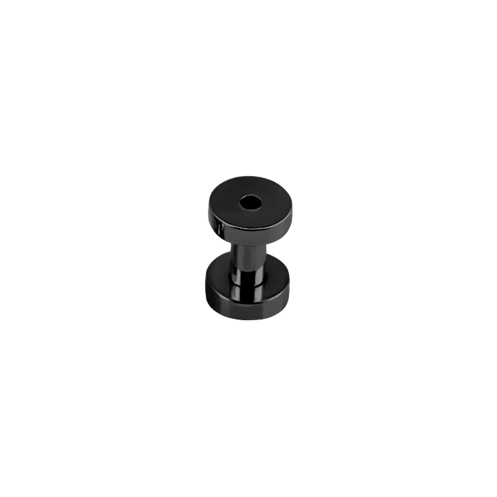 PVD Plated Surgical Steel Screw Tunnel Black