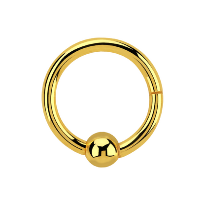 16g Gold PVD Plated Surgical Steel Hinged BCR