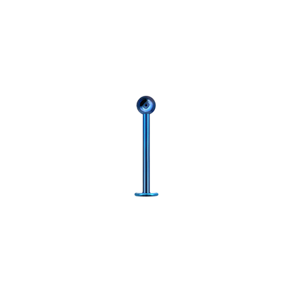 Blue Surgical Steel Labret 6mm / 16 Gauge / Blue Labret