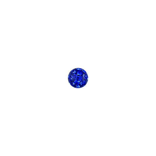 14g 5mm Sapphire Ferido Externally Threaded Ball