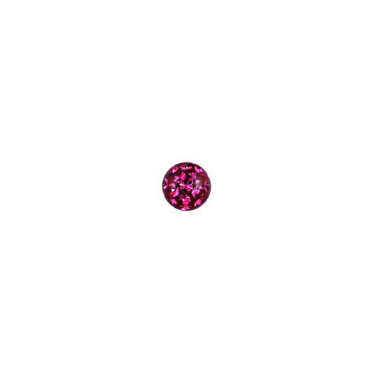 14g 5mm Fuchsia Ferido Externally Threaded Ball