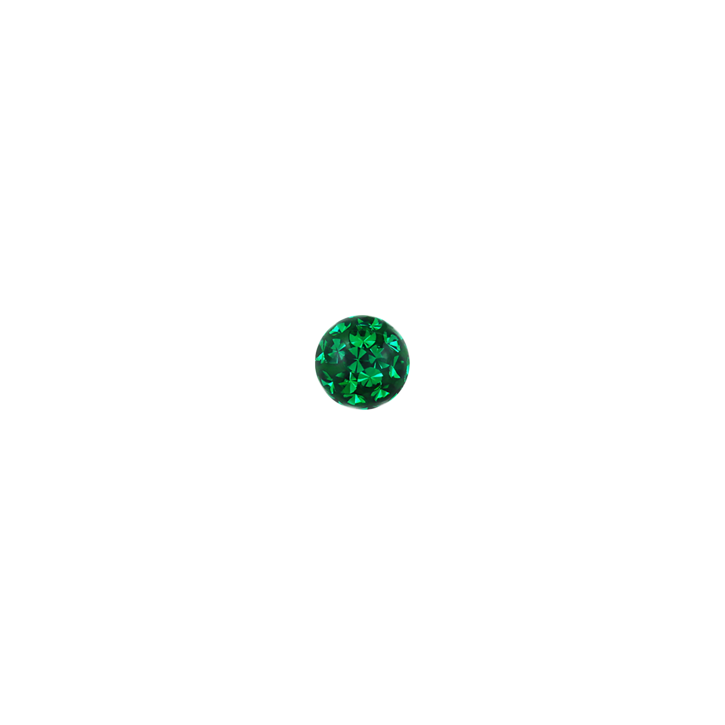 14g 5mm Emerald Ferido Externally Threaded Ball