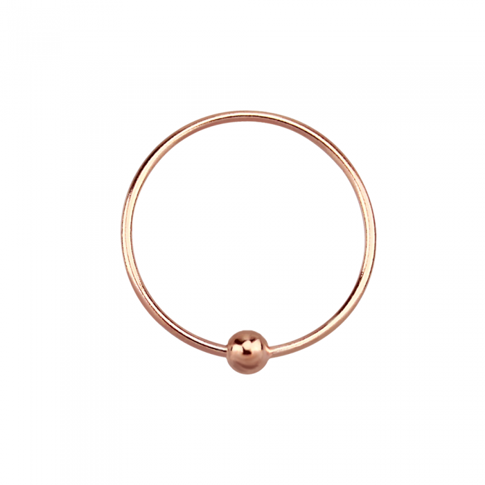 Rose Gold Color-Plated 925 Sterling Silver Nose Ring