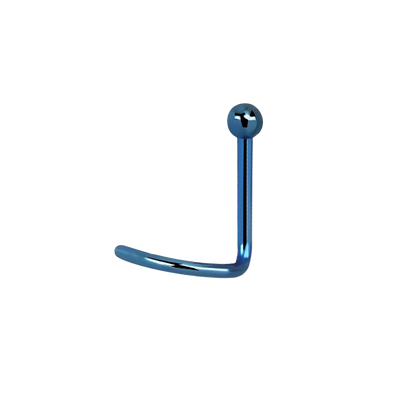 Blue 2mm Ball Anodized Surgical Steel Nose Screw