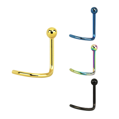 Rainbow 2mm Ball Anodized Surgical Steel Nose Screw