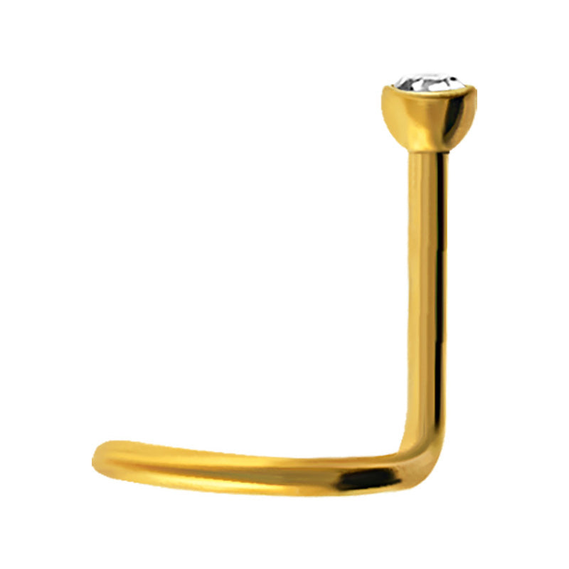 Gold 20g Anodized Surgical Steel Nose Screw