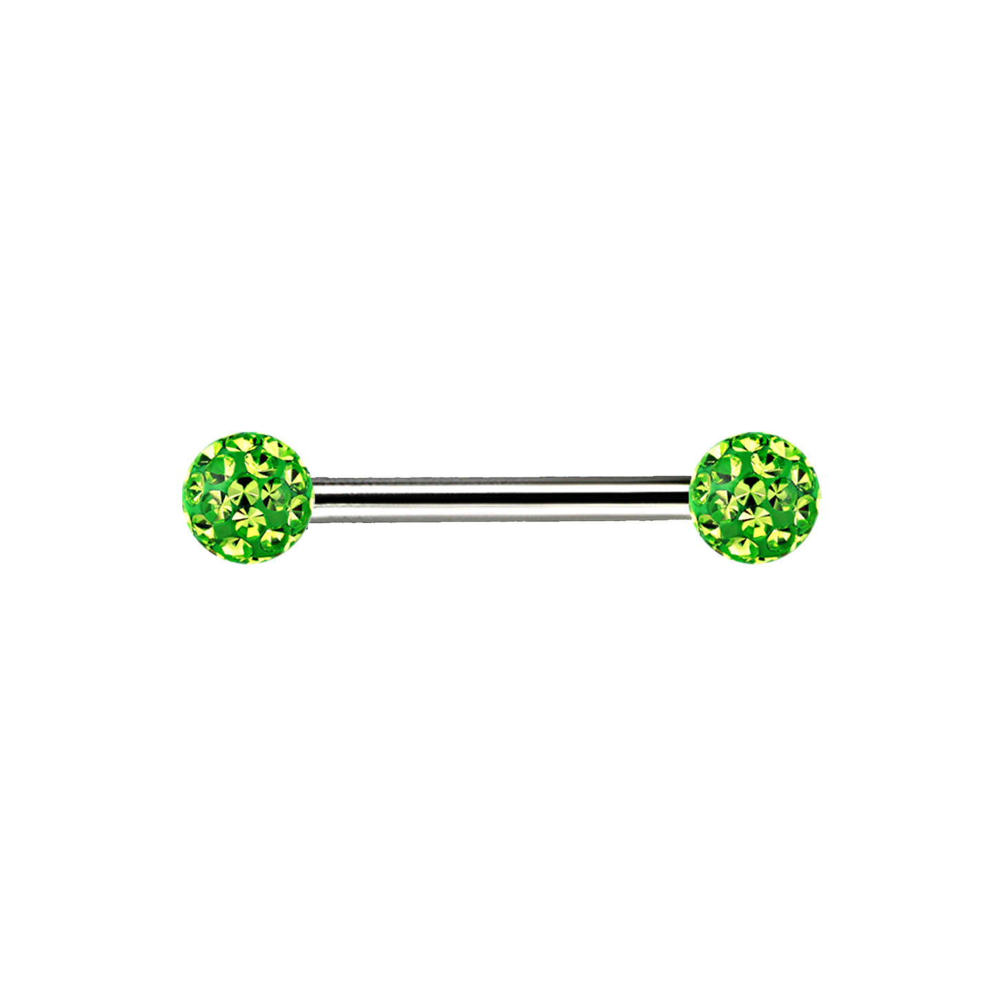 14g Titanium Ferido Jewel Bar Peridot 12mm / Titanium / Peridot Barbell