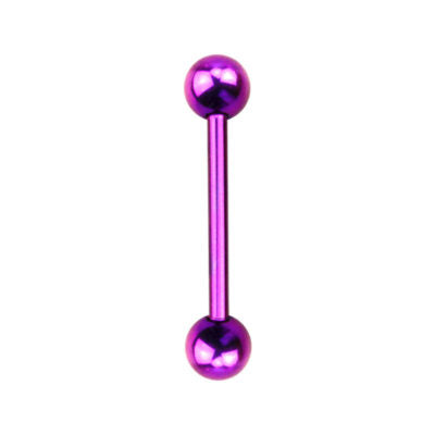 Purple Plated Surgical Steel Barbell