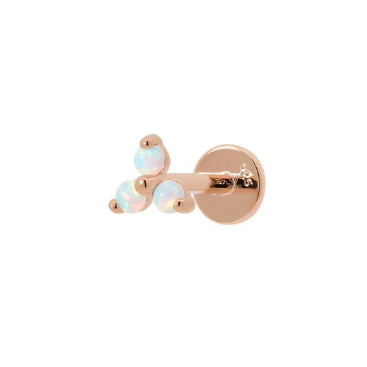 Rose Gold Lapse Opal Earring