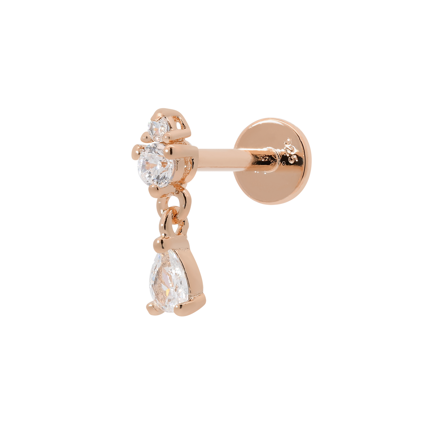 Rose Gold Latch Earring Earrings